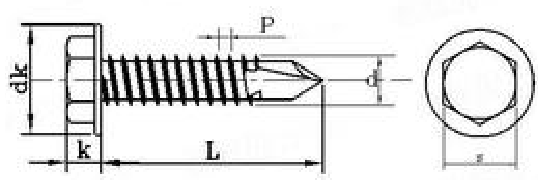 Винт металла головки шайбы наговора винтов собственной личности нержавеющей стали сверля выстукивая но. 14