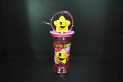 Pink Star Style Cartoon CharacterDrinking Water Bottle 8.5 Inch  As Gift For Children Made By As
