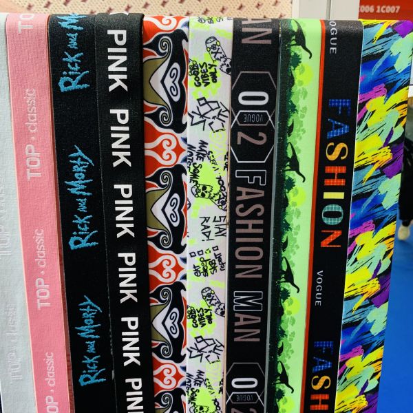 Custom wholesale jacquard nylon webbing fold over elastic ribbon binding bias tape