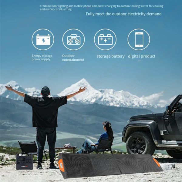 Складные солнечные панели 200 Вт Внешние портативные солнечные панели для кемпинга