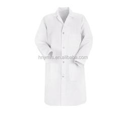 Hospital Operating Surgeons Medical Lab Coat Long Sleeve 100% Cotton