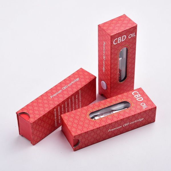 OEM 160gsm Eco Friendly Packaging Boxes CBD Vape Cart Oil Packaging