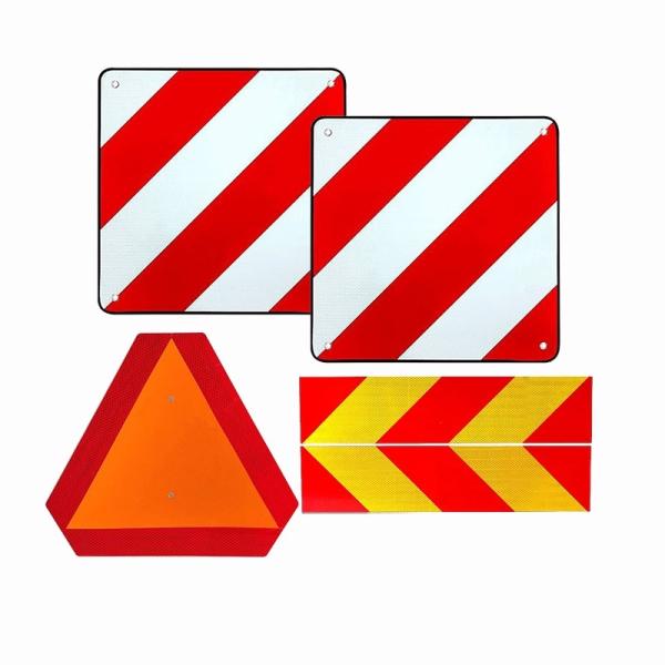 Vehicle Reflective Marking Warning Plate Sign Reflective Rear Marking Plate for Italy Spain