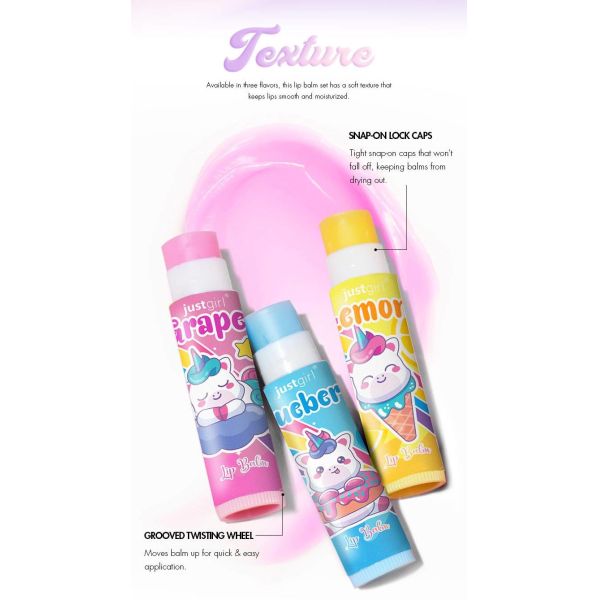 Fruit Flavor Lip Balm Moisturizing Lipstick Base Cute Anti-Cracking Natural Original Chapstick Lip Balml Set