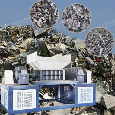 Robust Twin Shaft Shredder for Recycling E Waste Like Game Consoles Hard Drives Cables and TV Panels
