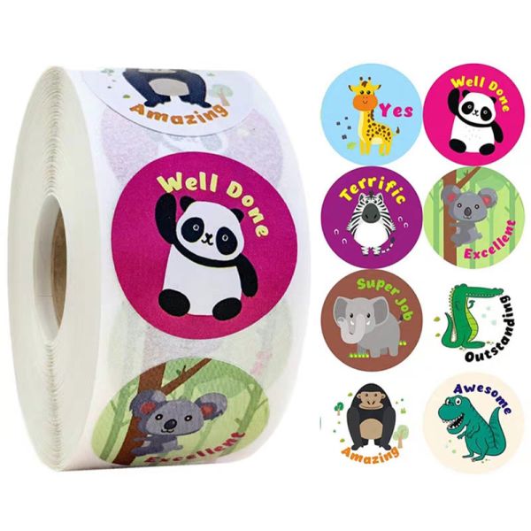 Cute Animals Motivational Personalised Teacher Stickers For Reward Encourage Students