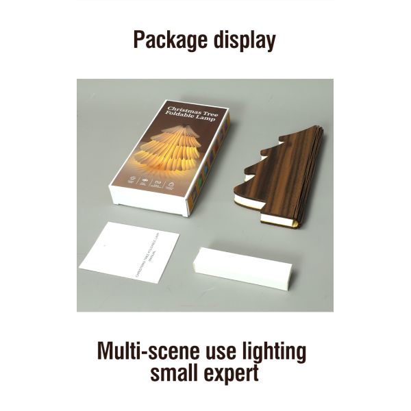 Rechargeable Folding LED Shaped Christmas Tree Lamp For Wedding Bedroom Indoor