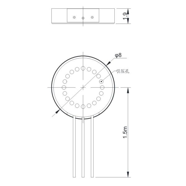 NS-5 Series High Temp Pressure Sensor 0.5VDC To 4.5VDC Micro Pressure Switch