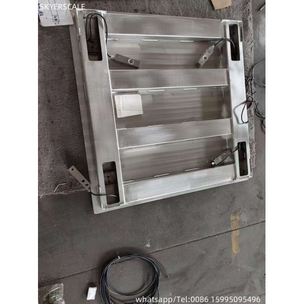 3T Platform Scale Full 304 Stainless Steel 1.5x1.5m Electronic Weighing Scales Digital Floor Scale Industrial