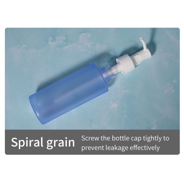 Botella de loción con tapa de tornillo de 120 ml Impresión de pantalla de botellas de bomba de plástico de color personalizado