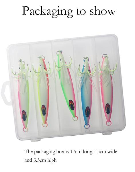 Sea Fishing Slow Jigging Lure Metal BaitShore Artificial Fishing Hook