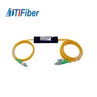 Baixo divisor audio ótico 1x2 1x64 da perda de inserção com ou sem conectores