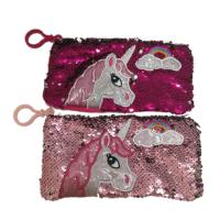 Compatibilidade eletrónica do exemplo de Unicorn Pen Bags Multi Functional Pencil do enfeite das lantejoulas da polegada 7,87