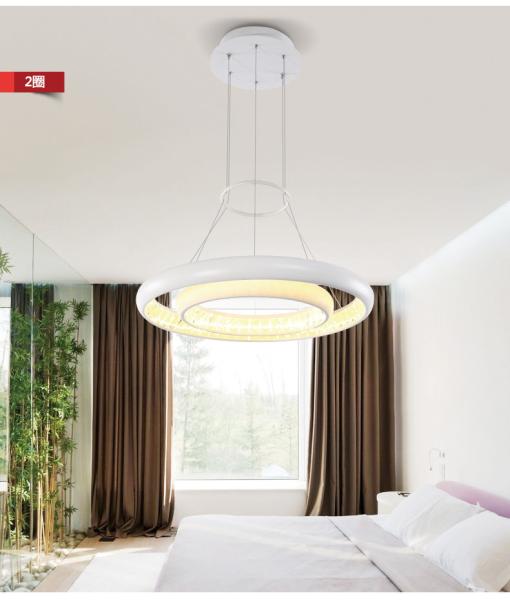 Light Band In Aluminum LED Lamp Ccrysal  BV2075-46 White Or Black Color 50W