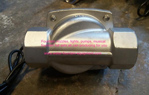 SS304 IP68 Two Ways Solenoid Valve Water Fountain Accessories DC24V