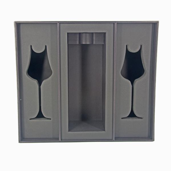 157gsm Art Paper Wine Glass Packaging Boxes , Wine Glasses Sweet Gift Boxes