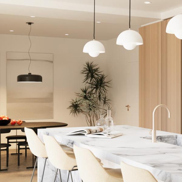 Armoires de cuisine modulaires de grain de bois