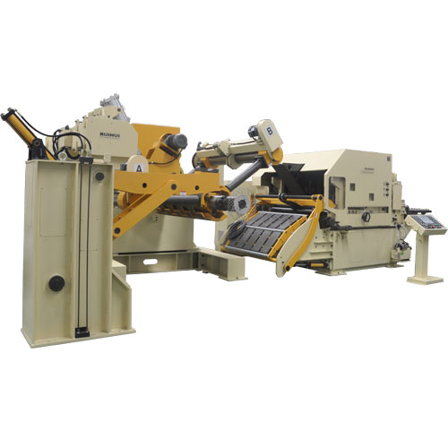 Large Automated Punching Machine , Hydrauilc Mandrel Expansion Leveling Feeder