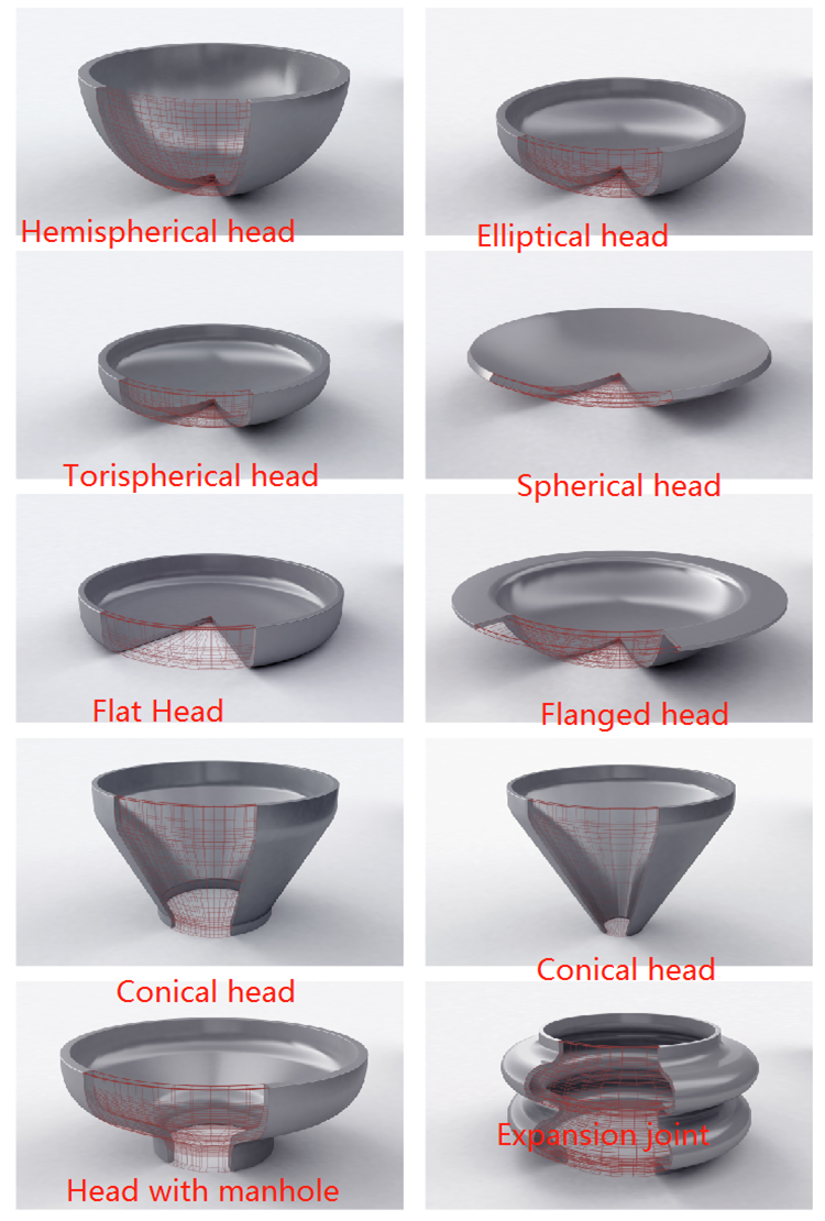 Pressure Vessel GR12 Titanium Hemispherical Dish End OD 300mm