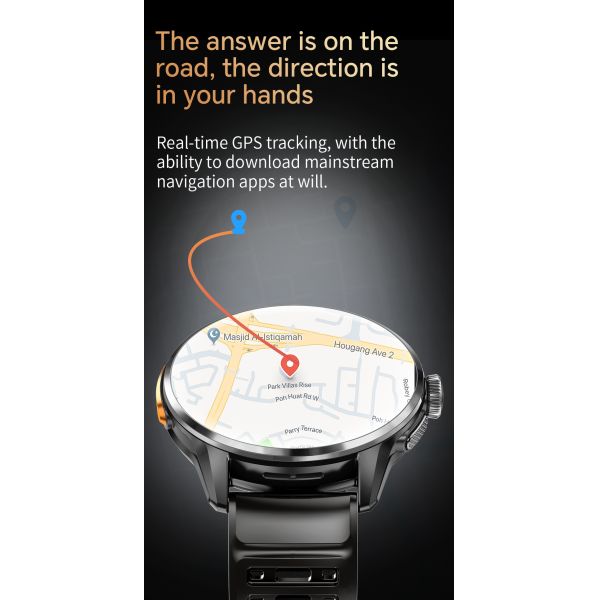 4G Sim Card Smartwatch 2026 H100 1.80-Inch Screen Dual-Mode Calling