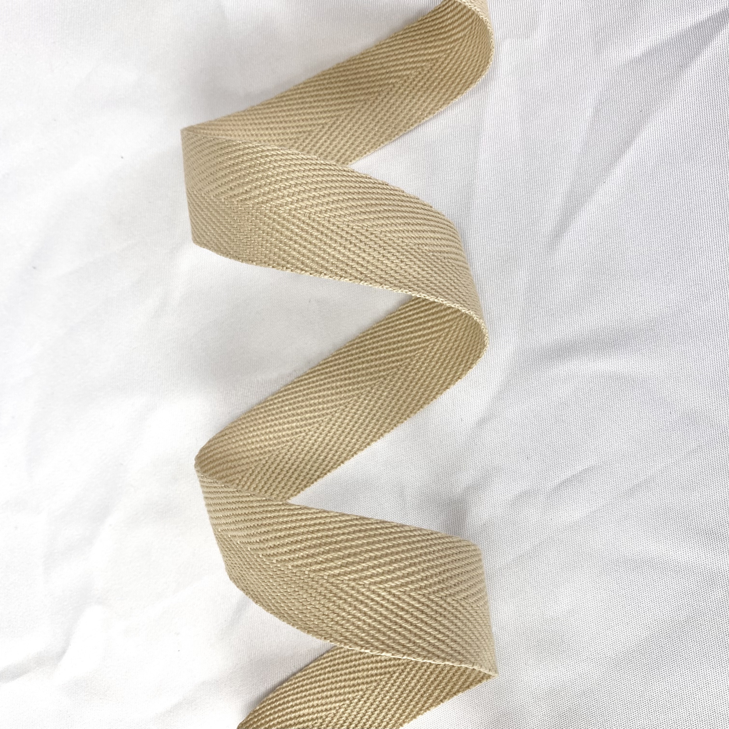 Herringbone polyester-cotton webbing Various colors Backpack strap Belt Handbag strap