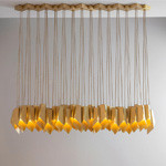 Люстра E14 E12 привесная освещает медное бронзовое 54*3W D70*H32