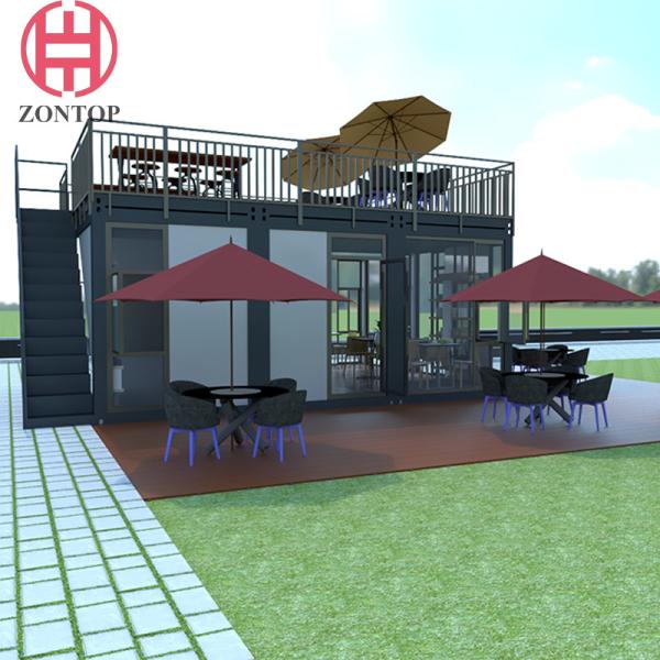 Zontop Modern Living 40ft Luxury New Low Cost 20ft 40ft Offices Prefabricated Shipping House Container Home