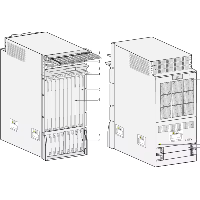 NE9000-8 02351PMK NetEngine 9000 Series Integrated Chassis  Enterprise Service Router