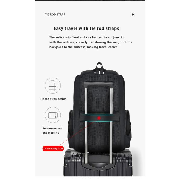 Mens Business Backpack Business Travel Computer Bag Large Capacity Mens Bag