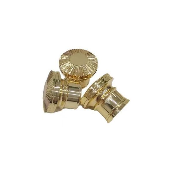 Fashionable Silver Gold Screw Cap Perfume Bottle Caps Customized Perfume Lids