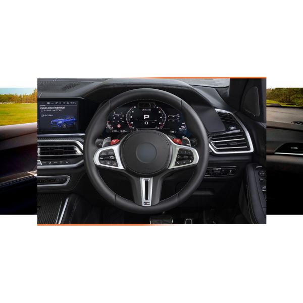 Customized New Design Steering Wheel Cover For BMW F44 G20 G22 G32 X3 X4 X5 X6 X7