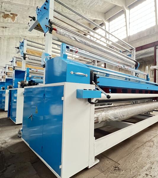 9-90min Rolling Speed and Inverter 2HP X4 Motor Fabric Inspection And Rolling Machine for Textile Production Line