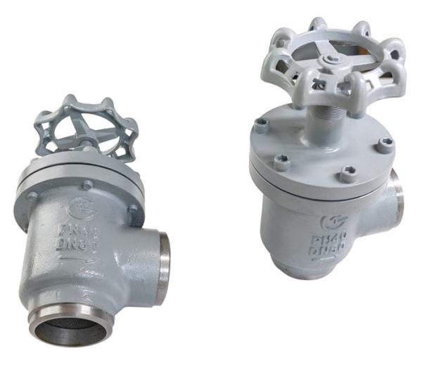 Reliability Refrigeration Angle Valve DN15～DN350 Large Flow With Low Pressure Drop