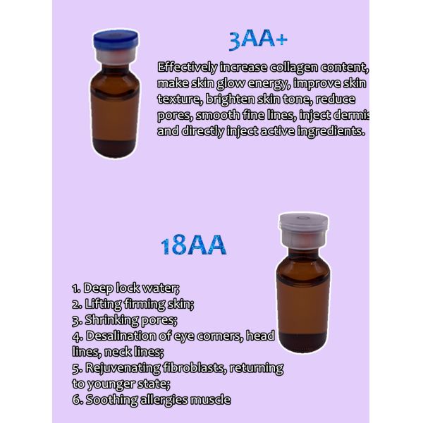Анти- решения Месотерапы сыворотки Хялуроник кислоты подмолаживания кожи морщинок