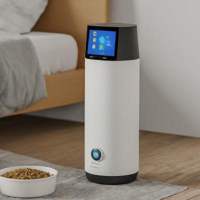 Advanced White Smart Animal Feeder Customized Wifi Pet Feeder