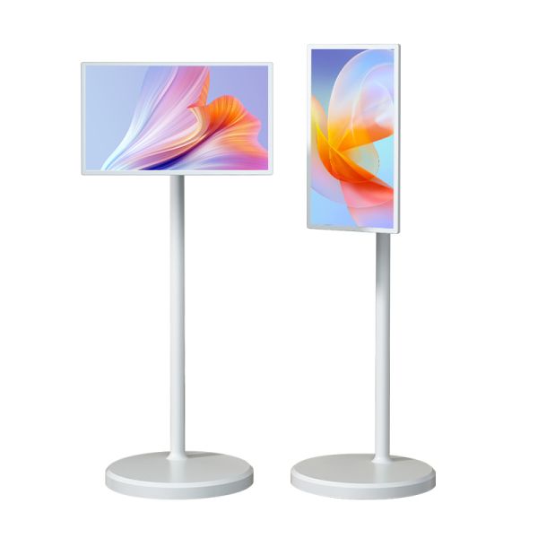 Hot Sales 21.5 Inch Portable Android 14 TV White LED Backlit HDTV with Standby for Live Streaming and Home Interactive Display