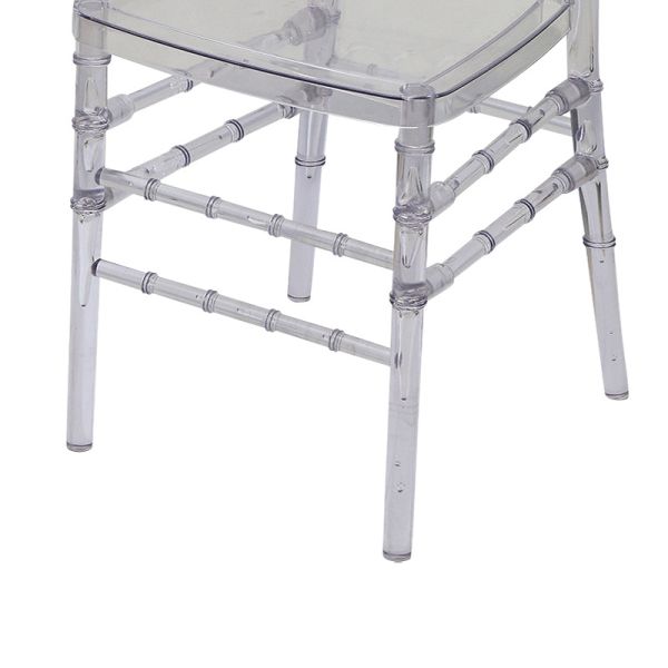 Banquet Wedding Events Dining Room Furniture Resin Party Chairs with Removable Bamboo Seat