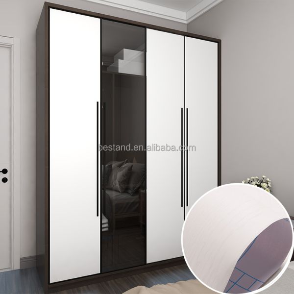 Película decorativa de cocina de hotel Papel de madera autoadhesivo para decoración de muebles