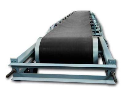 Double Feeding Troughed Belt Conveyor  V Rollers Heavy Steel Frames
