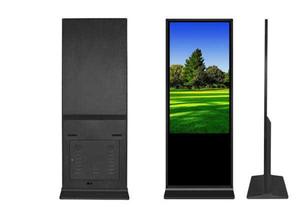 Assoalho de 43 polegadas que está o Signage do LCD Digital multi - tela táctil da língua 1200nits