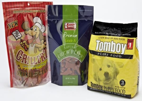 Reusable Animal Feed Packaging Bags Dog Food Sack Glossy Appearance