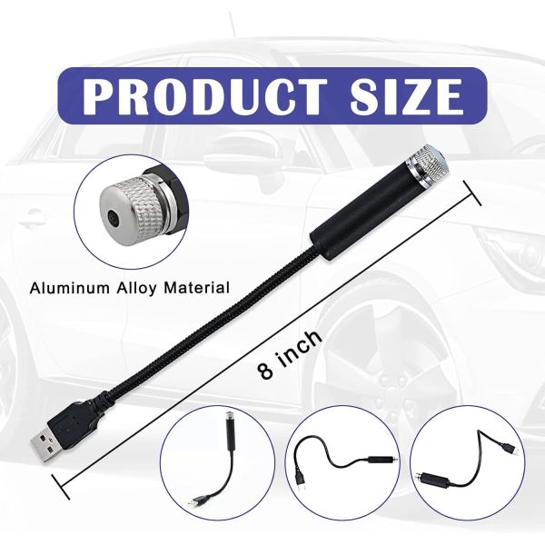 USB Mini Led Projection Lamp Star Night Wedding Car Led Projection Lamp,Ceiling, Bedroom, Party Romantic