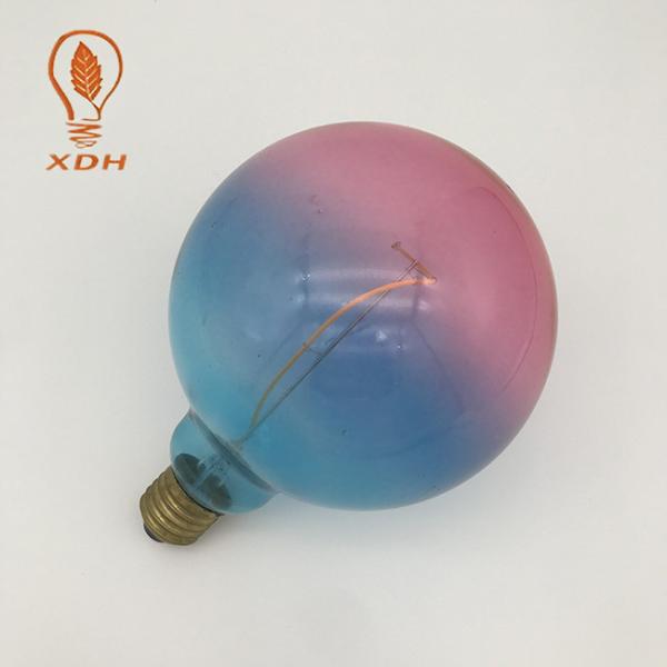 120V Colored Edison Bulbs 230V 100V 240V G125 E27 6W Nickel Plated