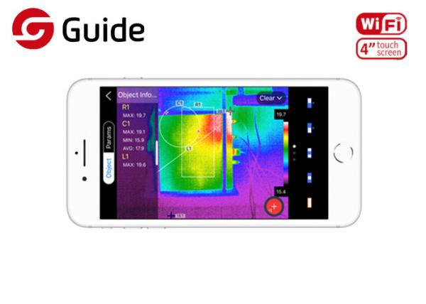 384*288 IR Resolution Thermal Imaging Camera Handheld Built - In Lighting