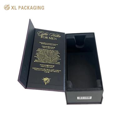 XL Packaging Custom Packaging Box Factory Custom Wine Paper Box Gold Foil Magnetic Closure Wine Boxes Single Champagne Glass Wine Bottle Gift Box Packaging