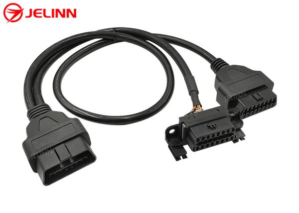 OBD2 OBDII Male to BMW OBD2 Female and OBD2 Female Splitter Y Cable