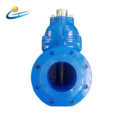 API 6D Ductile Iron Gate Valve Blue Paint Designed To API 600 Standard