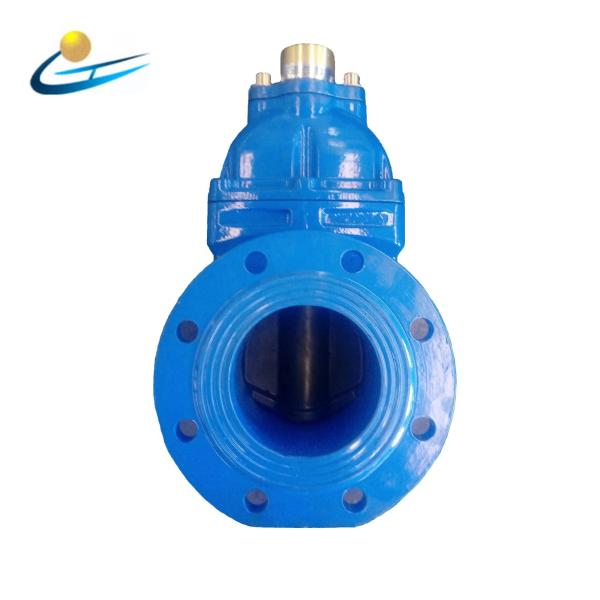 API 6D Ductile Iron Gate Valve Blue Paint Designed To API 600 Standard