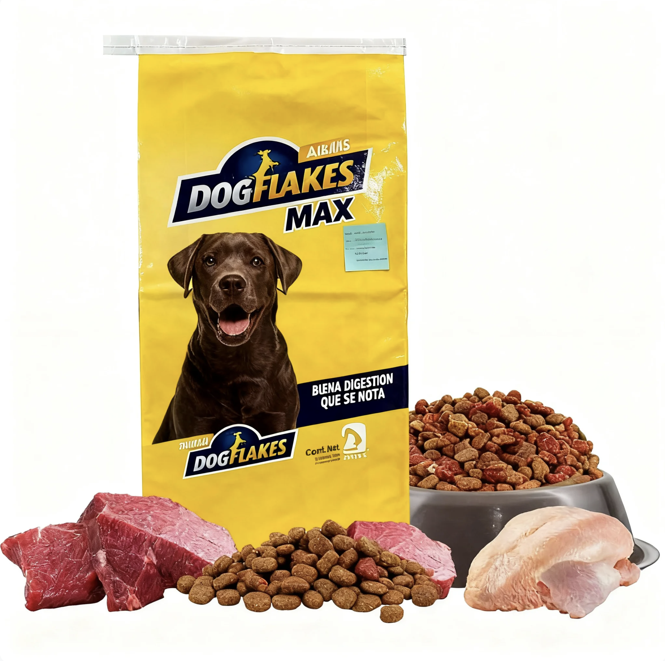 Heavy Duty 20KG 25KG PP Woven Dog Food Bags - Tear-Proof, Moisture-Proof & Large Capacity, Food Grade for Pet Feed Storage