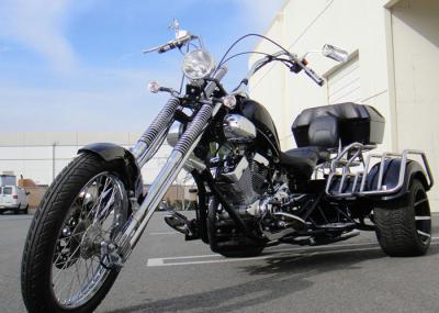Motocicleta da roda dianteira do adulto dois do estilo 250cc de Harley com caixa/para-choque traseiros